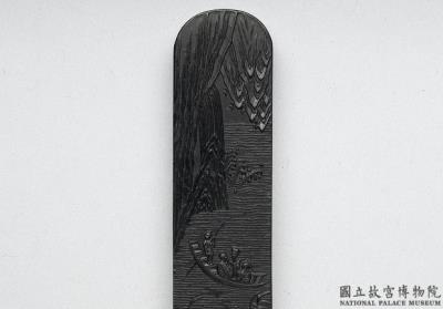 图片[2]-Imperial black inkstick depicting the “Ode to Red Cliff” scene, Qing dynasty, Qianlong reign (1736-1795)-China Archive